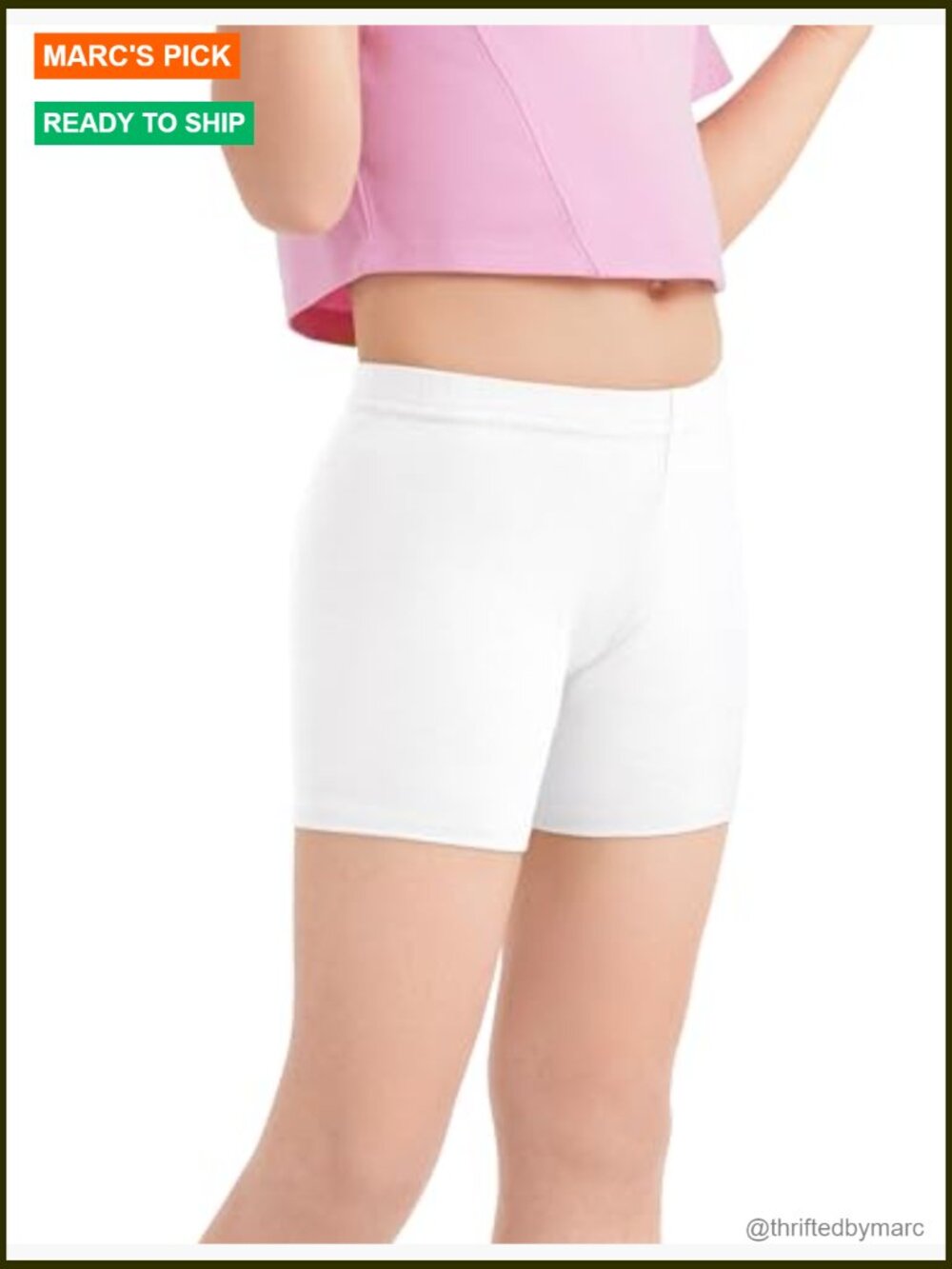 3 Pack Girls Bike Shorts Cartwheel Cotton Under Dress Biker Shorts for Dance - Picture 4 of 7